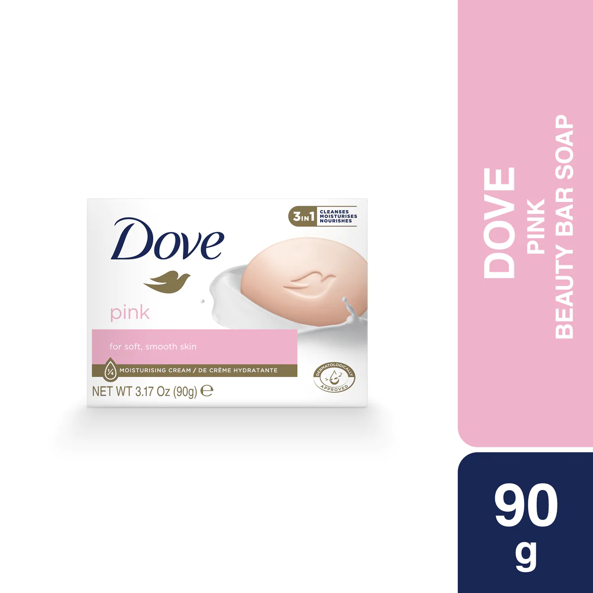 DOVE BEAUTY BAR SOAP PINK 90G