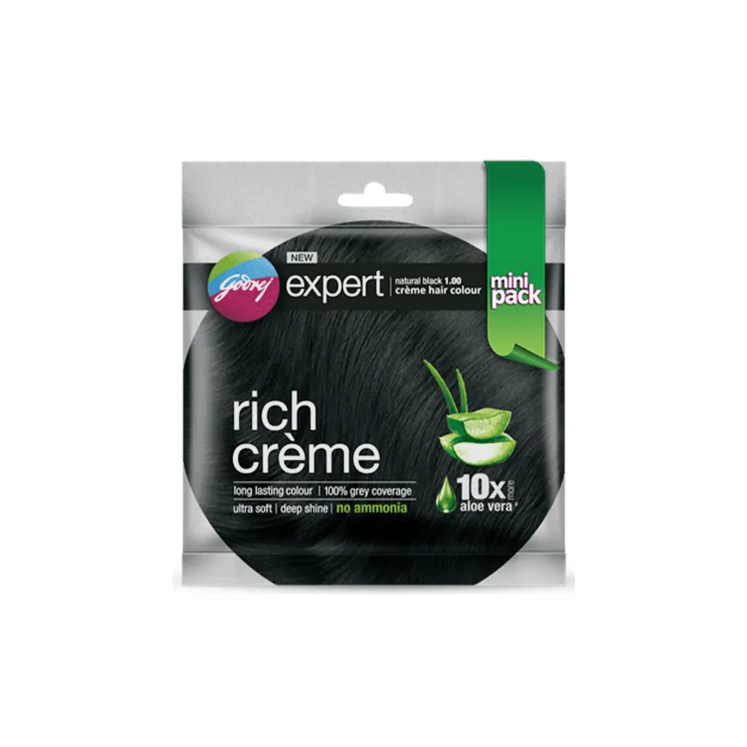 Godrej Expert Rich Creme Hair Colour Natural Black 12ML+12GM