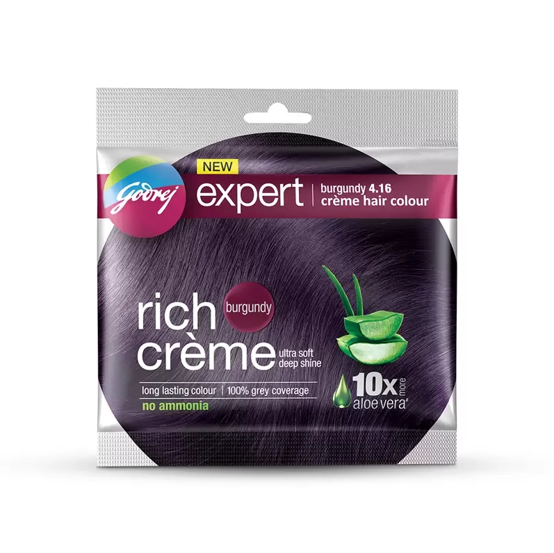 Godrej Expert Rich Crème Hair Color ( Burgundy 4.16 ) 20 gm