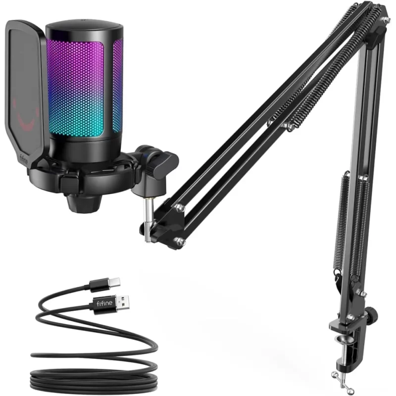 FIFINE AMPLIGAME A6T Gaming PC USB Microphone