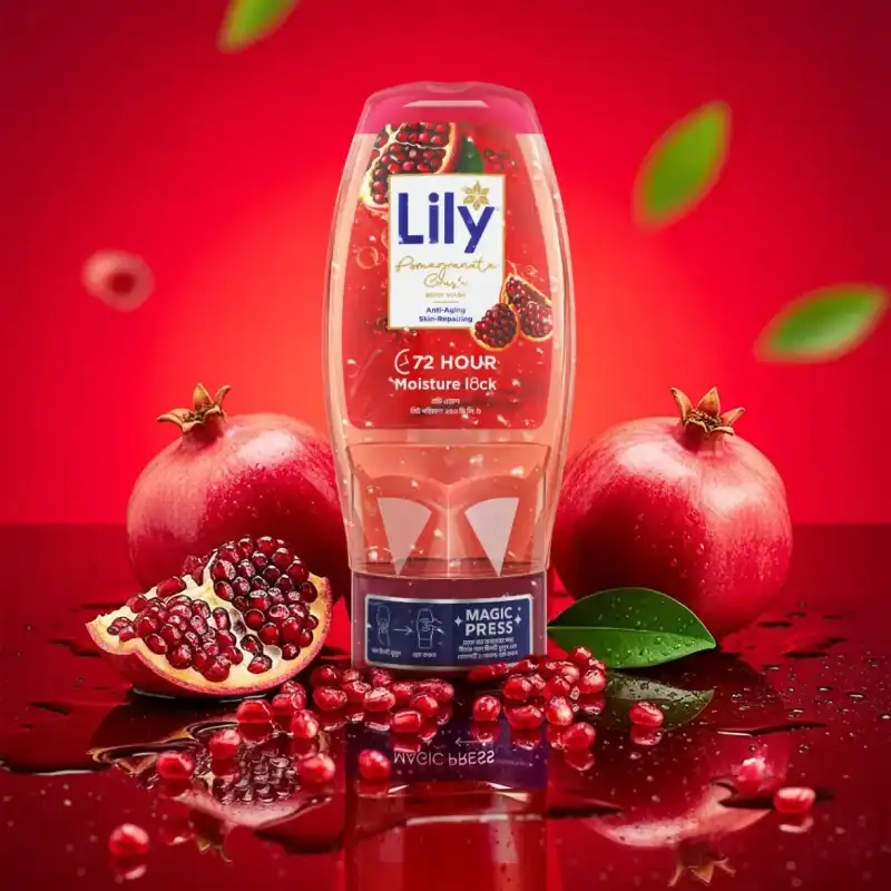 Lily Pomegranate Crush Body Wash – 200ml - 3