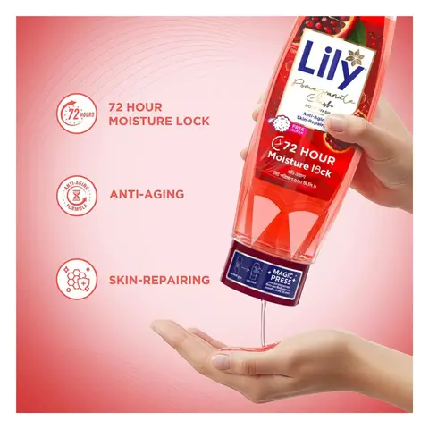 Lily Pomegranate Crush Body Wash – 200ml - 4
