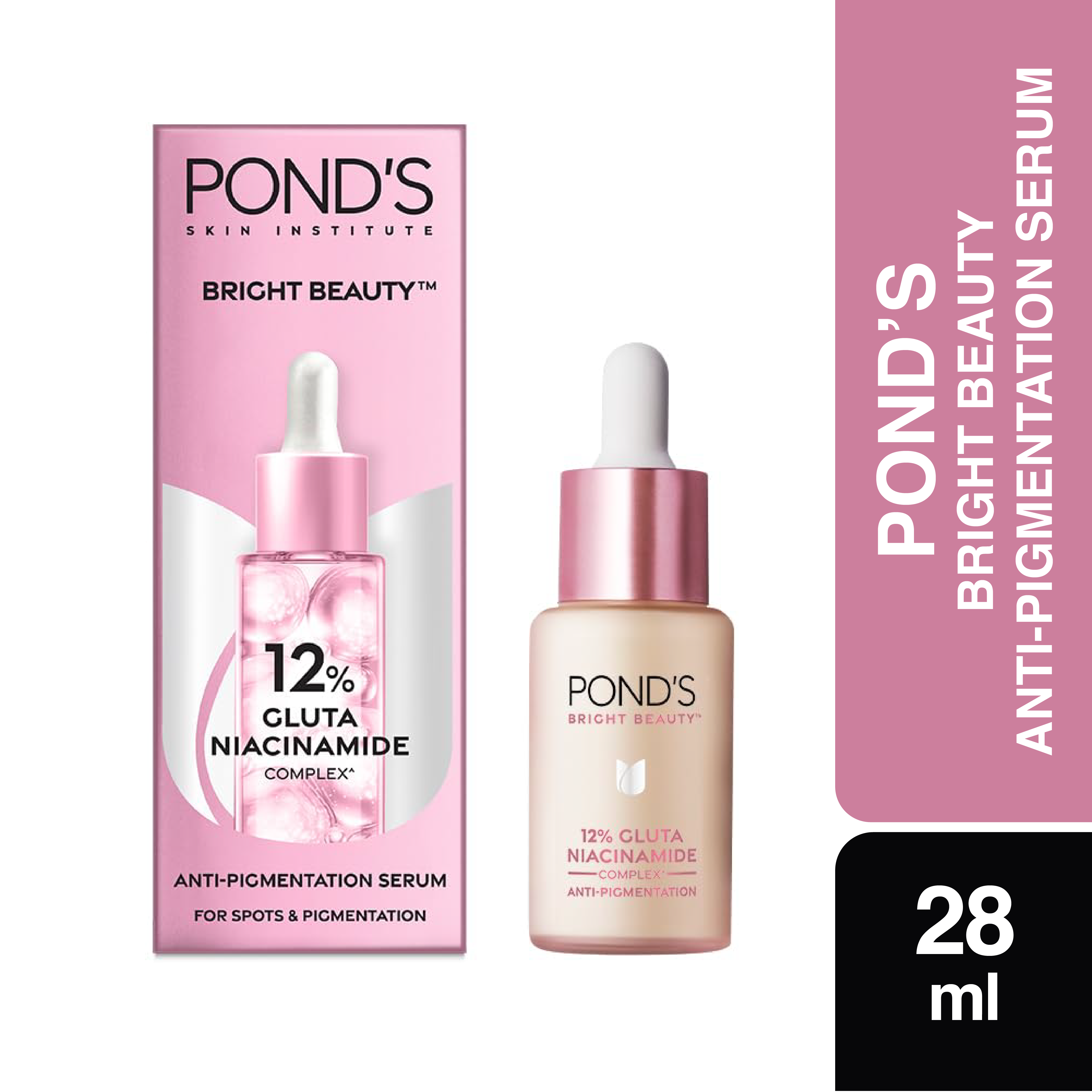 Pond's Bright Beauty Serum 12% Gluta Niacinamide-28ml