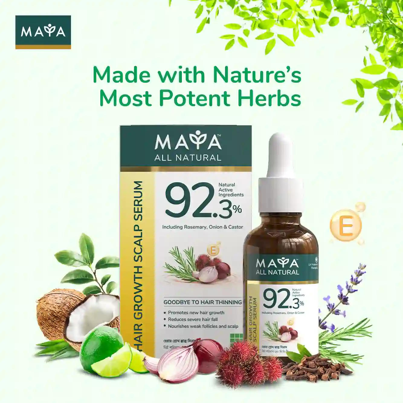 MAYA All Natural Hair Growth Scalp Serum – 30ml