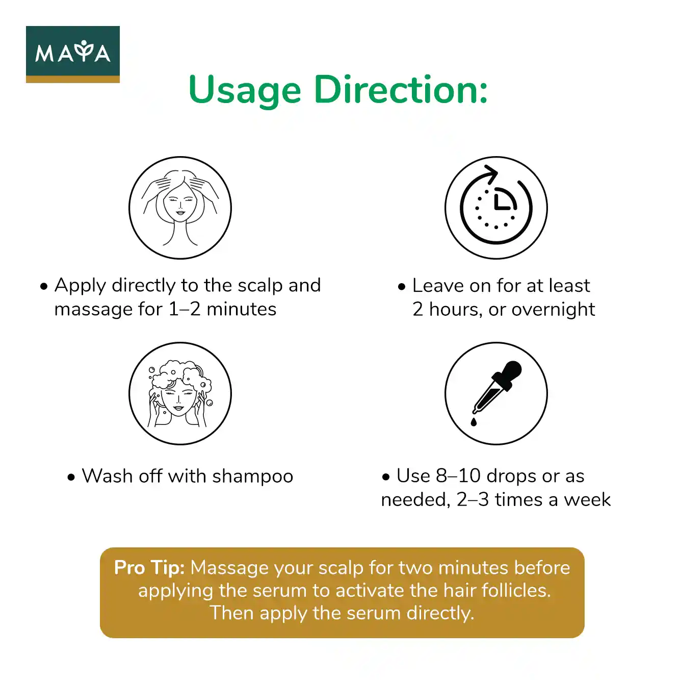 MAYA All Natural Hair Growth Scalp Serum – 30ml - 5