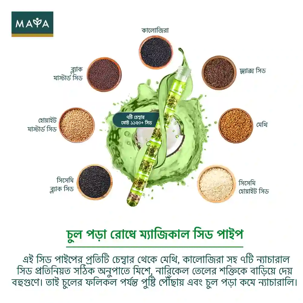 Maya True Herbs Herbal Coconut Oil -200ml - 6