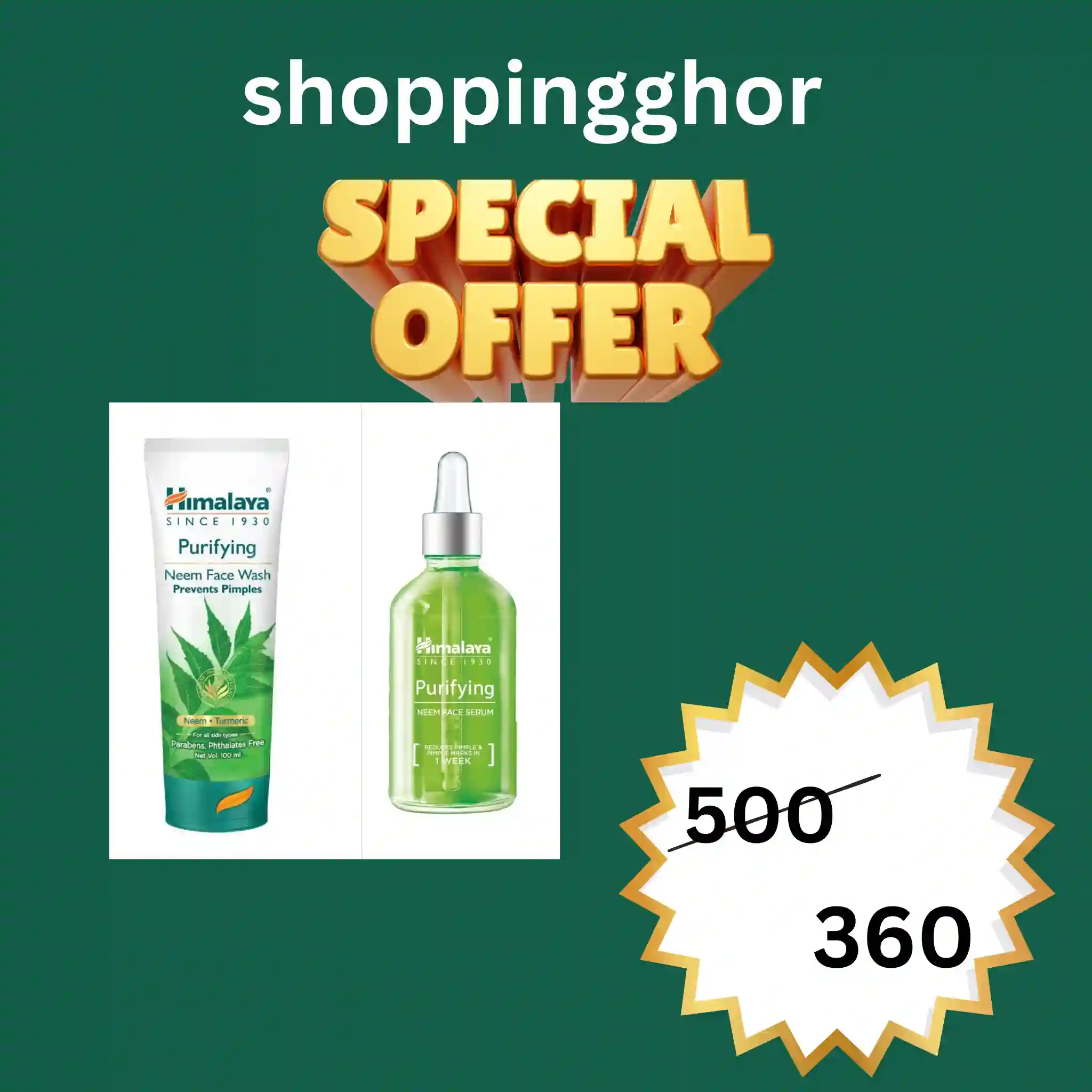 Himalaya Neem Face Wash & Serum
