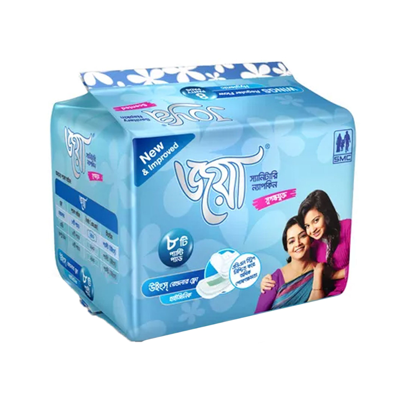 Joya Sanitary Napkin Wings Regular 8 Pads Pack 80-90g