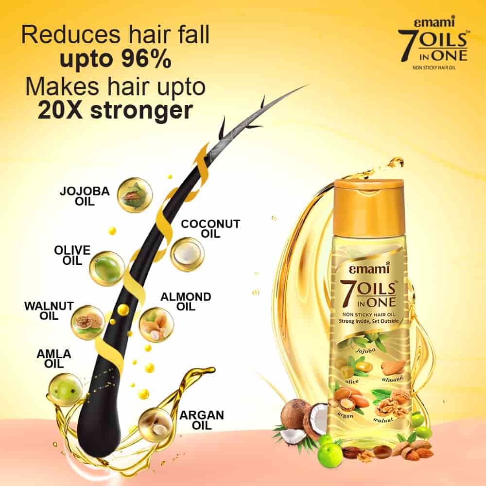 Emami 7 Oils in One Non-Sticky Hair Oil – 100mlml - 2