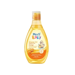 Meril Baby Shower Gel Head to Toe (Orange)-200ml