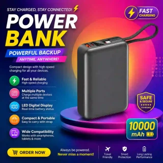 QCY PB20A 20000mAh 45W Fast Charging Power Bank
