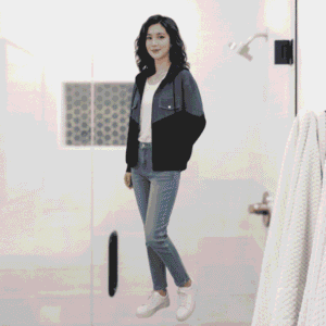 ladies stylish denim jacket