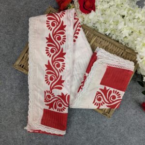 festive special premium half silk print saree combo